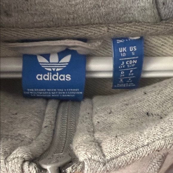 Adidas Heather Gray Zip-Up Hoodie - Picture 2 of 4